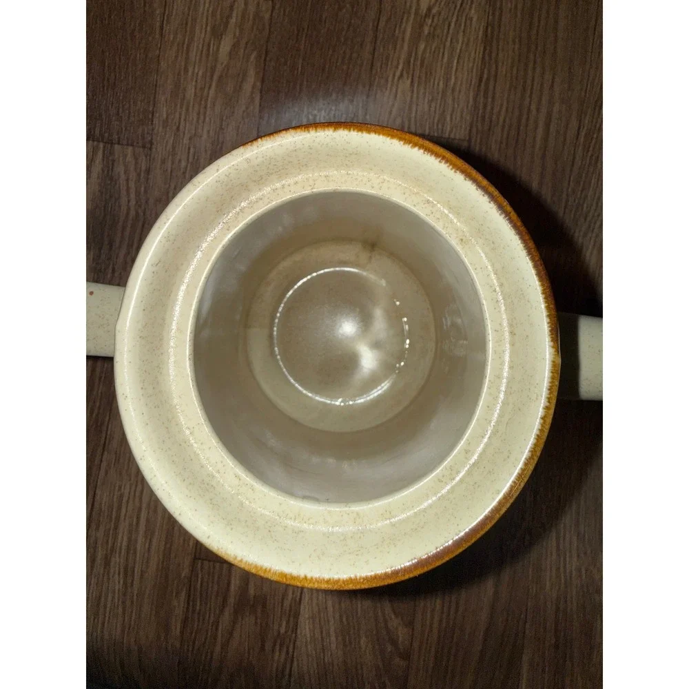 Vintage SR Japan Speckled Stoneware Coffee Pot Teapot MCM‎ Hand Decorated 8in